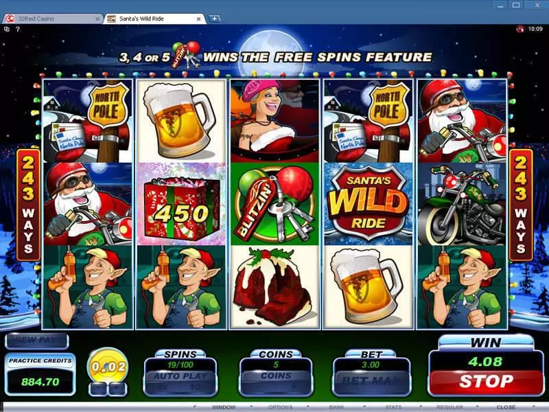 Santa's Wild Ride Slots made by Microgaming - Bonus 1