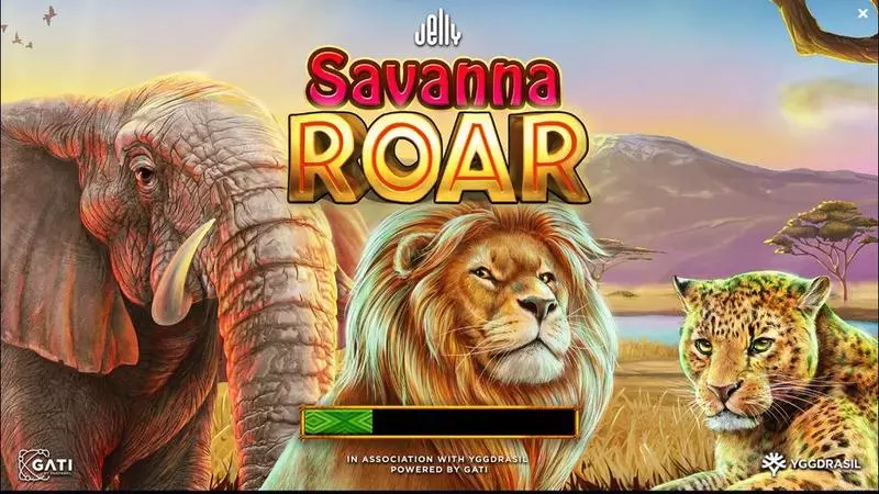 Savanna Roar Slots made by Jelly Entertainment - Introduction Screen