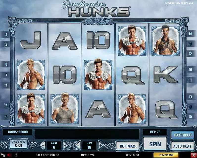 Scandinavian Hunks Slots made by Play'n GO - Main Screen Reels