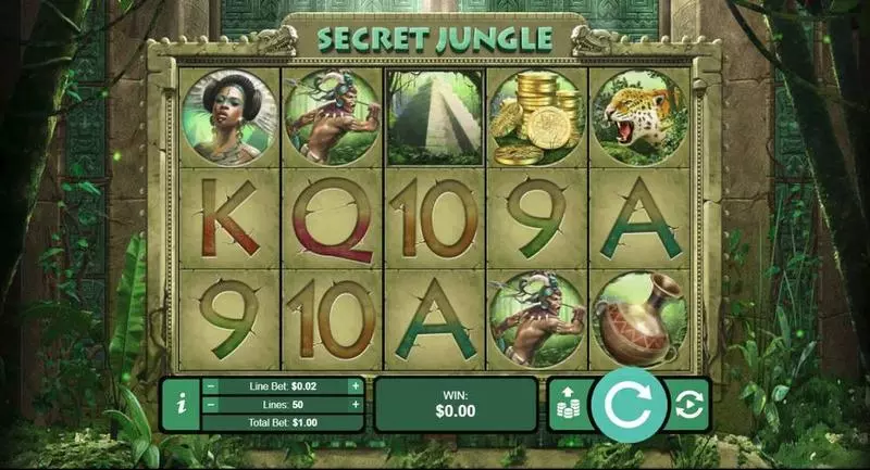 Secret Jungle  Slots made by RTG - Main Screen Reels