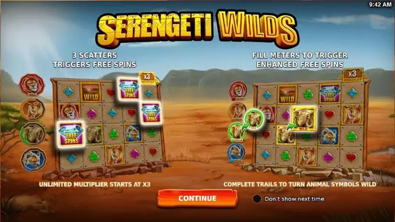 Serengeti Wilds Slots made by StakeLogic - Info and Rules