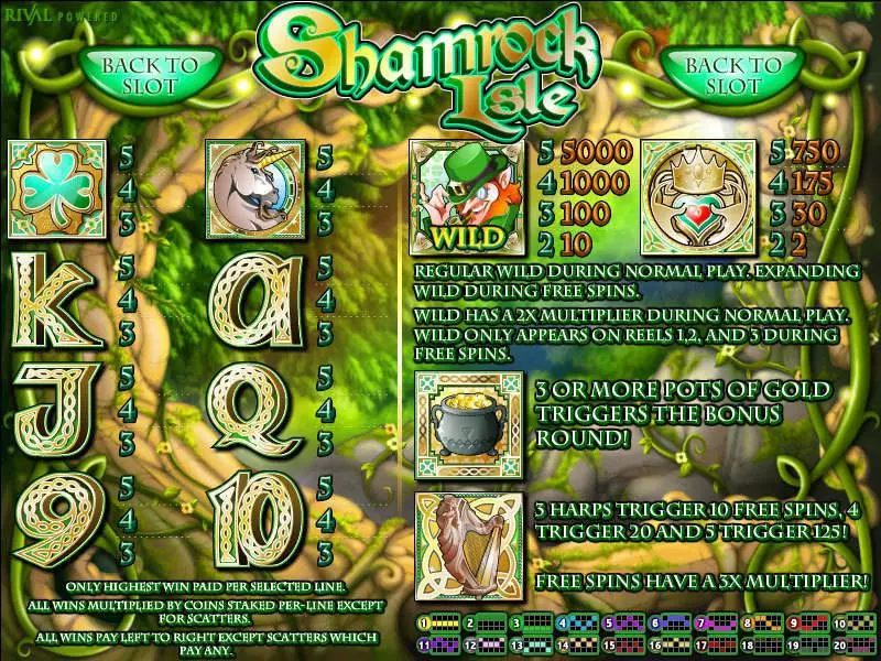 Shamrock Isle Slots made by Rival - Info and Rules
