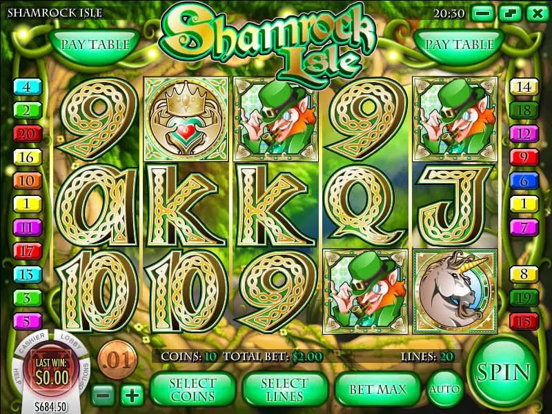 Shamrock Isle Slots made by Rival - Main Screen Reels