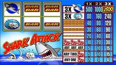 Shark Attack Slots made by Microgaming - Main Screen Reels