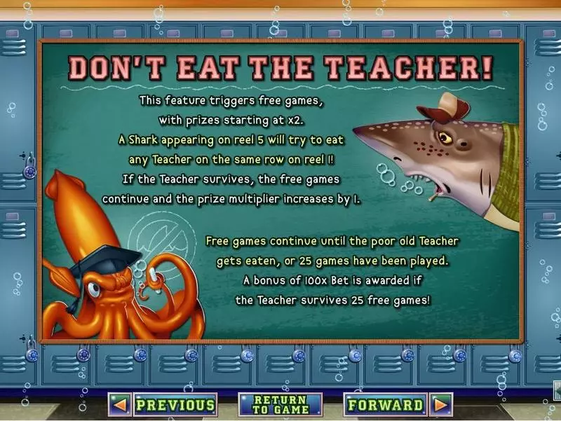 Shark School Slots made by RTG - Info and Rules