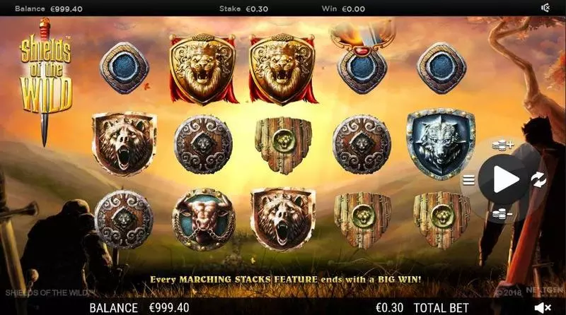 Shields of the Wild  Slots made by NextGen Gaming - Main Screen Reels