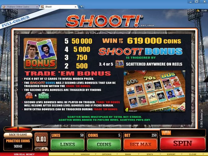 Shoot! Slots made by Microgaming - Bonus 1