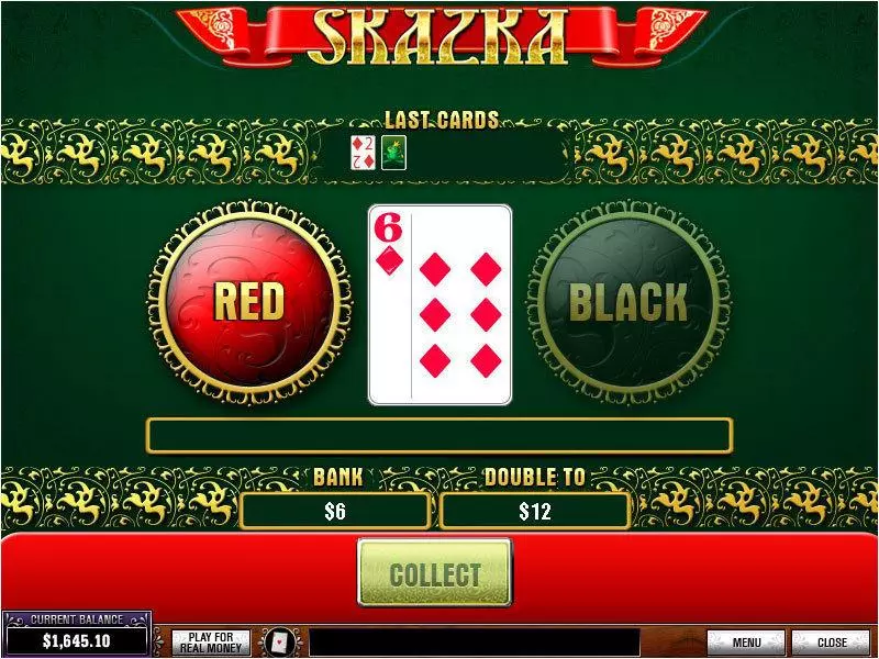 Skazka Slots made by PlayTech - Gamble Screen