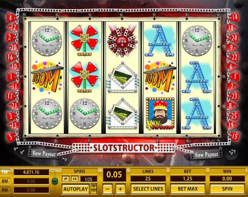 Slotstructor Slots made by Topgame - Main Screen Reels