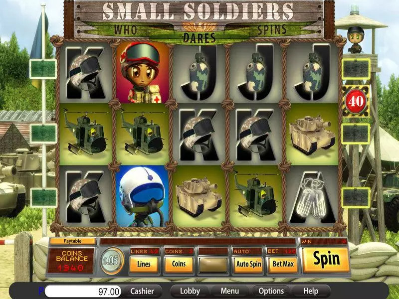 Small Soldiers Slots made by Saucify - Main Screen Reels