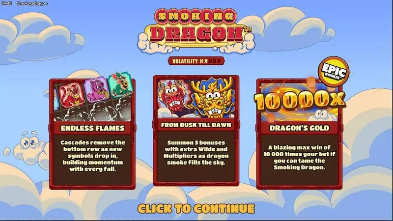 Smoking Dragon Slots made by Hacksaw Gaming - Info and Rules