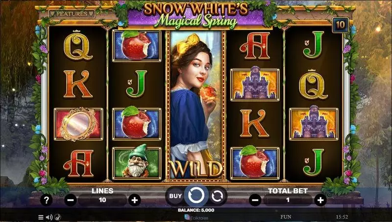Snow White’s Magical Spring Slots made by Spinomenal - Main Screen Reels