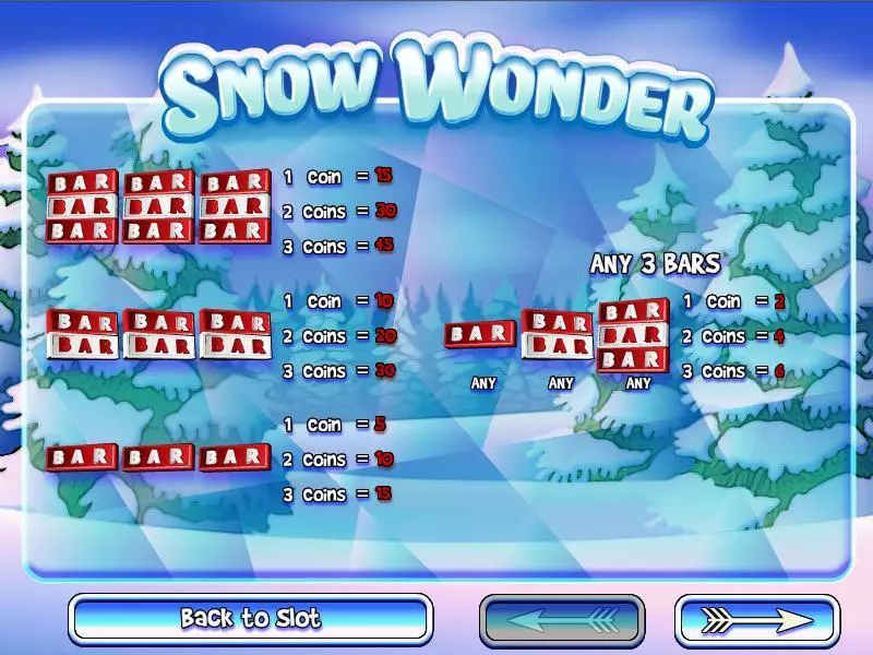 Snow Wonder Slots made by Rival - Info and Rules