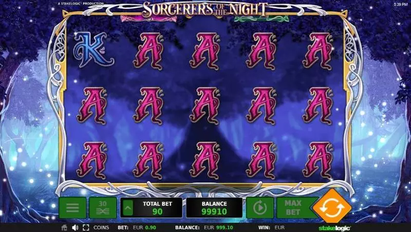 Sorcerers of the Night Slots made by StakeLogic - Main Screen Reels