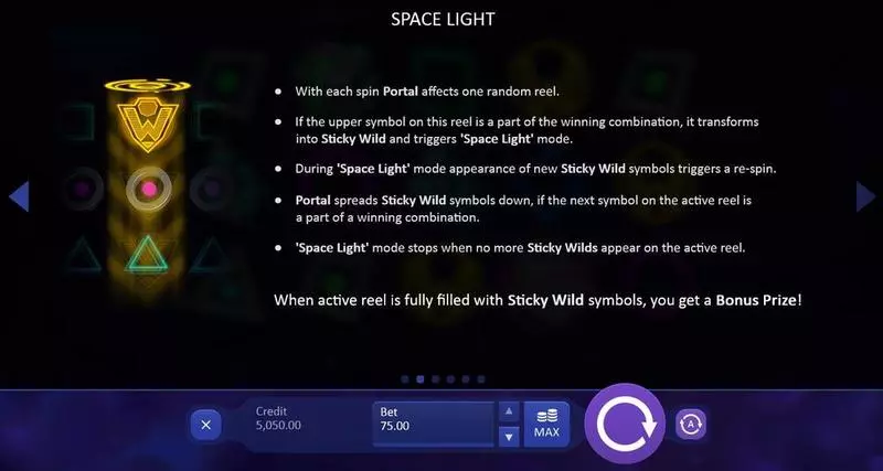 Space Lights Slots made by Playson - Info and Rules