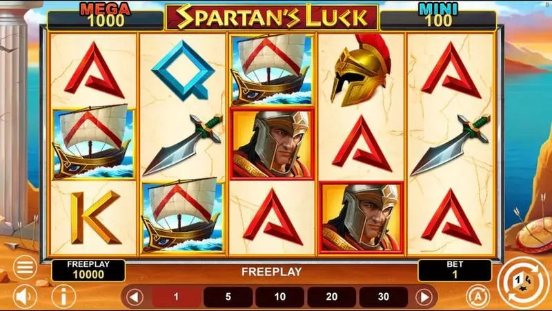 Spartans Luck Hold And Win Slots made by 1Spin4Win - Main Screen Reels