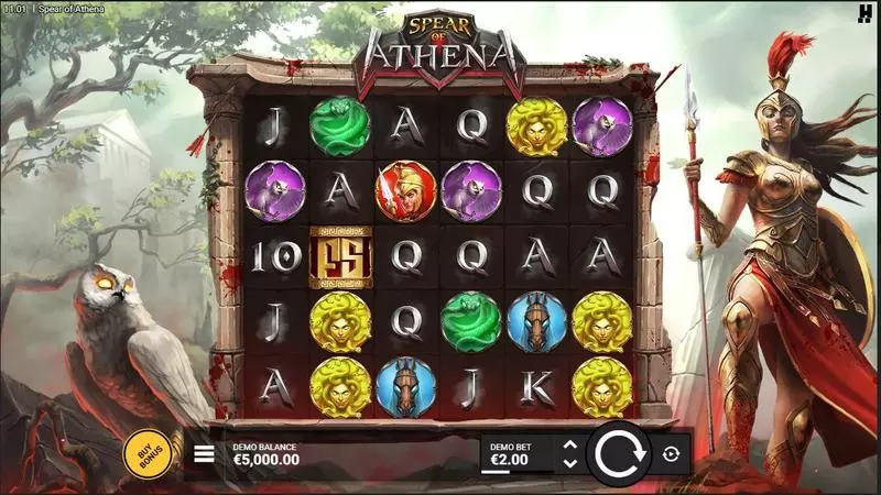 Spear of Athena Slots made by Hacksaw Gaming - Main Screen Reels