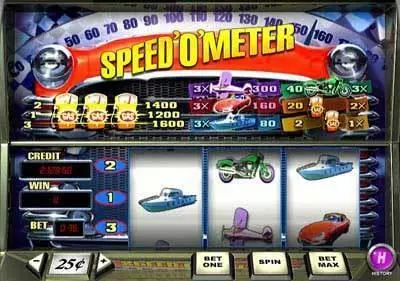 Speed'o'Meter Slots made by PlayTech - Main Screen Reels