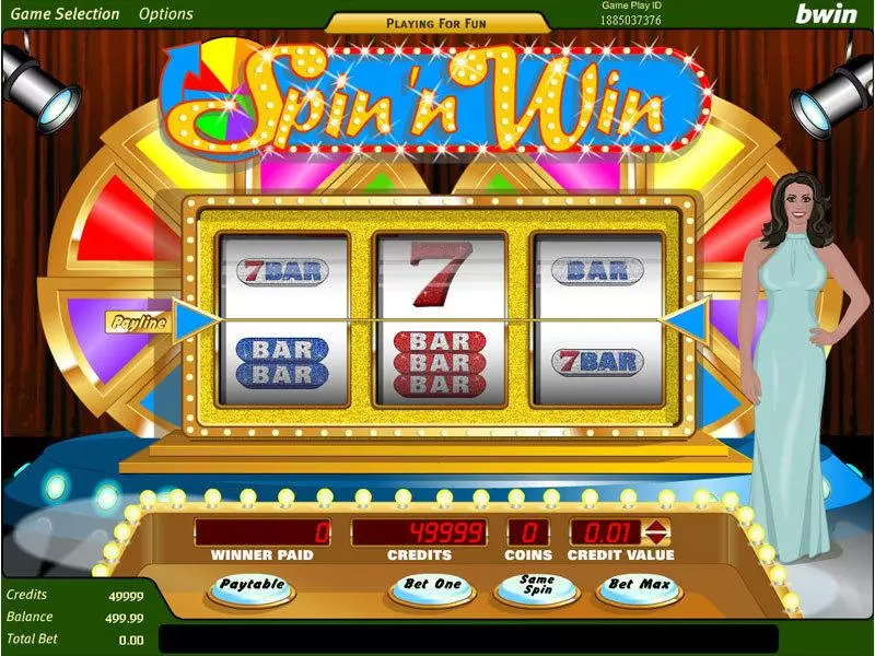 Spin 'N' Win Slots made by Amaya - Main Screen Reels