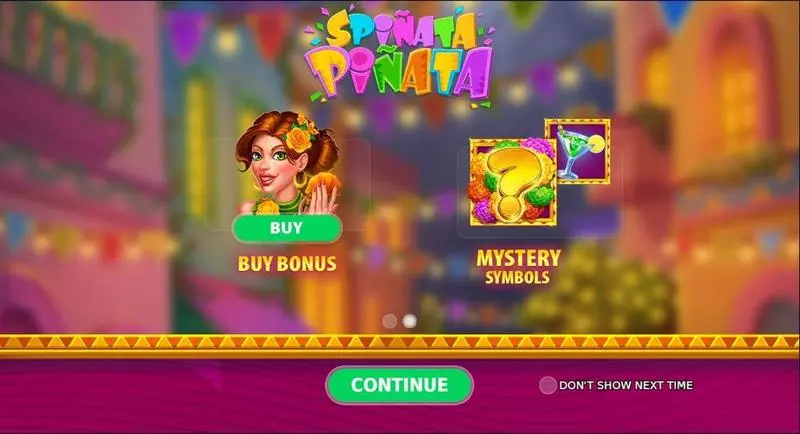 Spiñata Piñata Slots made by StakeLogic - Introduction Screen