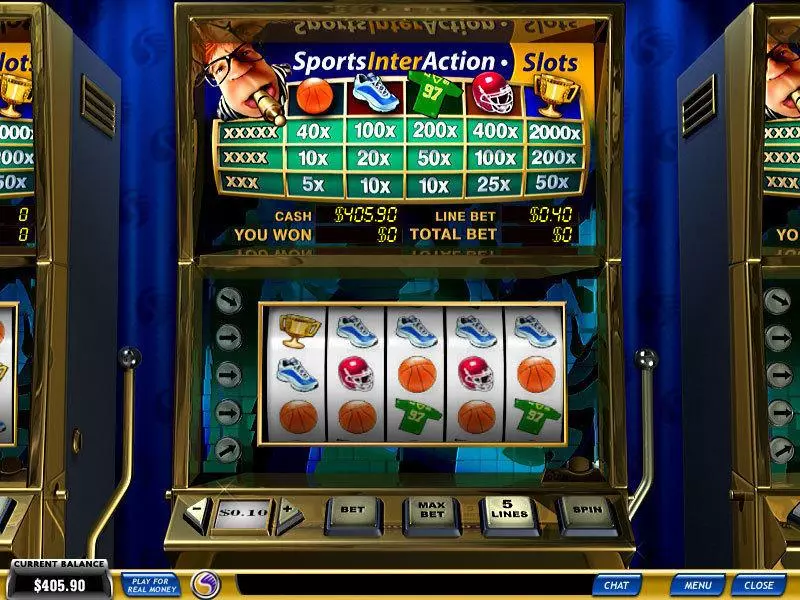 Sports InterAction Slots made by PlayTech - Main Screen Reels