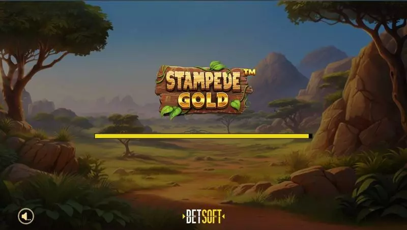Stampede Gold Slots made by BetSoft - Introduction Screen