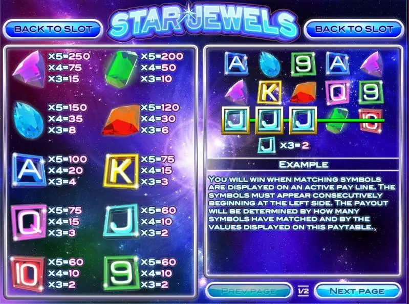Star Jewels Slots made by Rival - Info and Rules