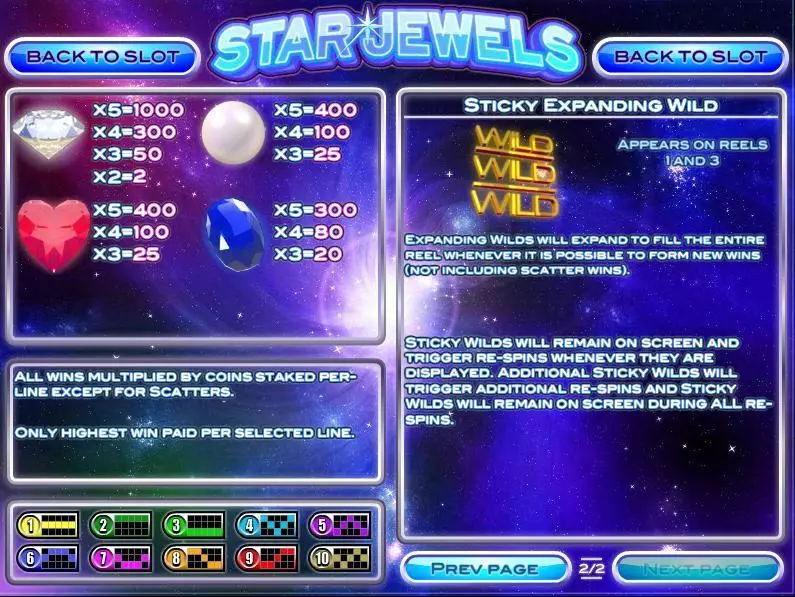 Star Jewels Slots made by Rival - Info and Rules