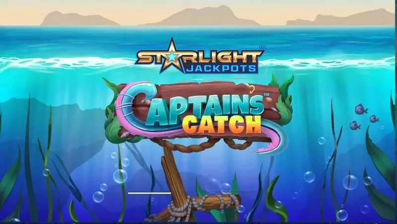 Starlight Jackpots - Captain’s Catch Slots made by Greentube - Introduction Screen