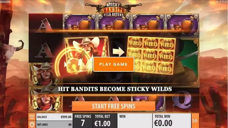 Sticky Bandits: Wild Return Slots made by Quickspin - Bonus 1