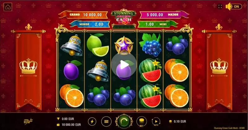 Stunning Crown Cash Mesh Slots made by BF Games - Main Screen Reels