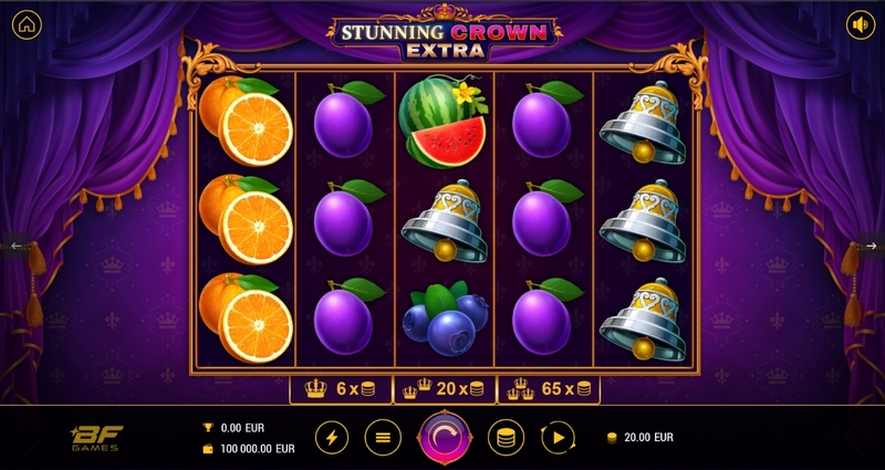 Stunning Crown Extra Slots made by BF Games - Main Screen Reels