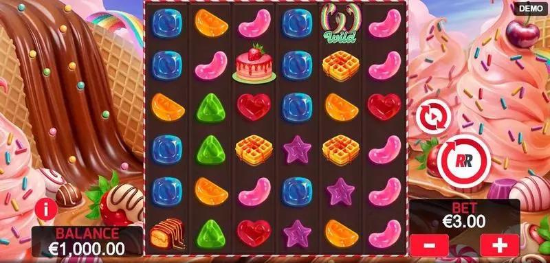 Sugar Burst Slots made by Red Rake Gaming - Main Screen Reels