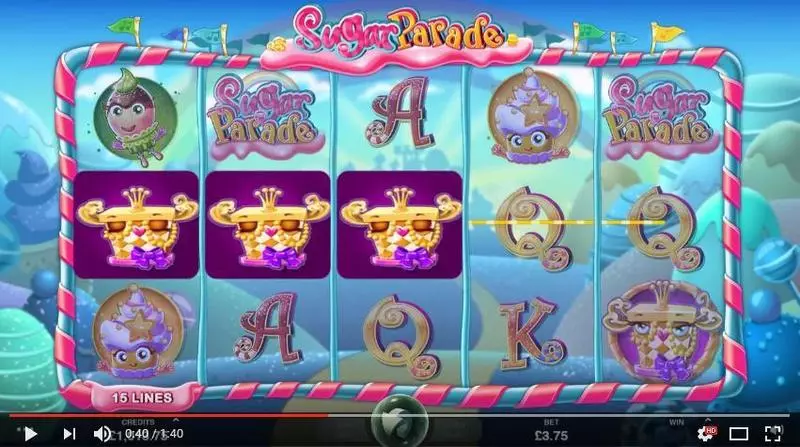 Sugar Parade Slots made by Microgaming - Main Screen Reels
