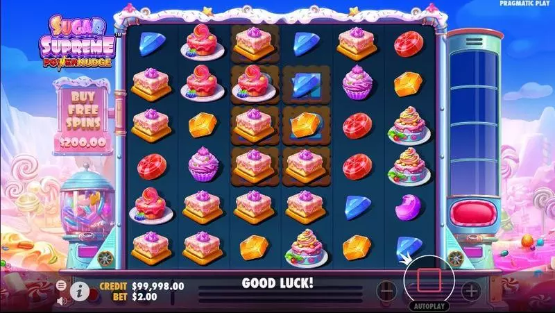 Sugar Supreme Powernudge Slots made by Pragmatic Play - Main Screen Reels