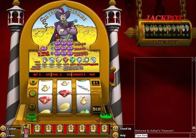 Sultans Treasure Slots made by NetEnt - Main Screen Reels