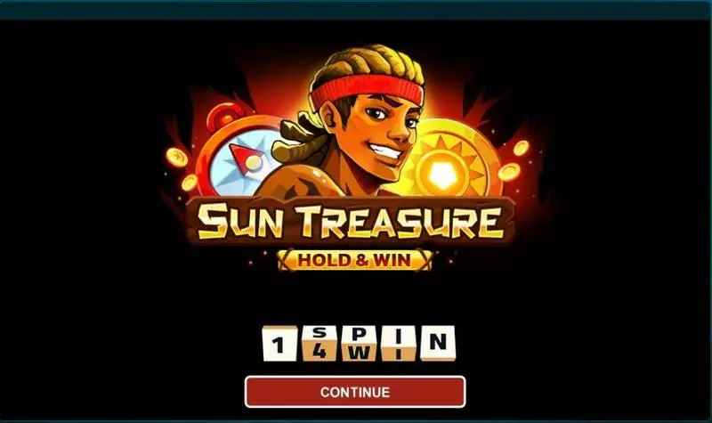 Sun Treasure Slots made by 1Spin4Win - Introduction Screen