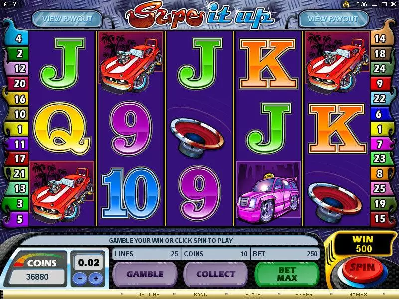 Supe It Up Slots made by Microgaming - Main Screen Reels