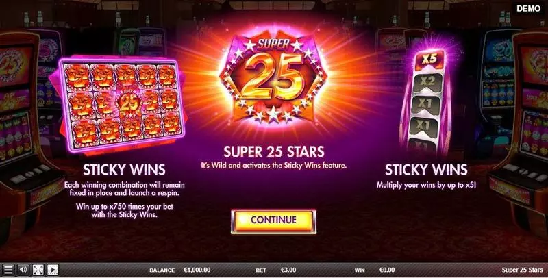 Super 25 Stars Slots made by Red Rake Gaming - Info and Rules