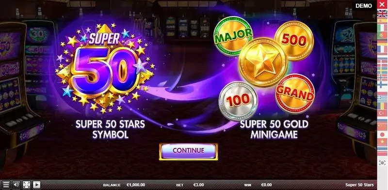 Super 50 Stars Slots made by Red Rake Gaming - Info and Rules