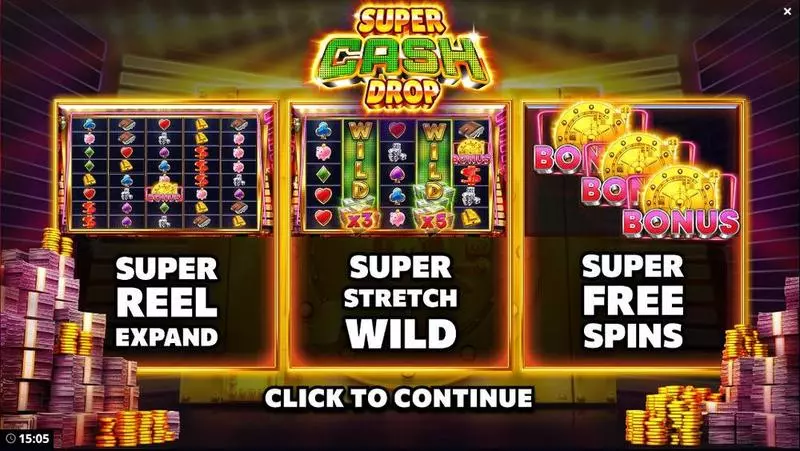 Super Cash Drop  Slots made by Bang Bang Games - Info and Rules