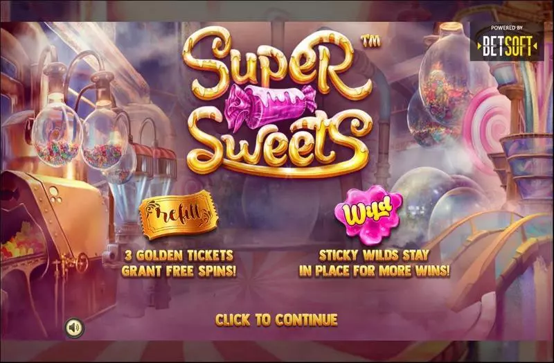 Super sweets Slots made by BetSoft - Info and Rules