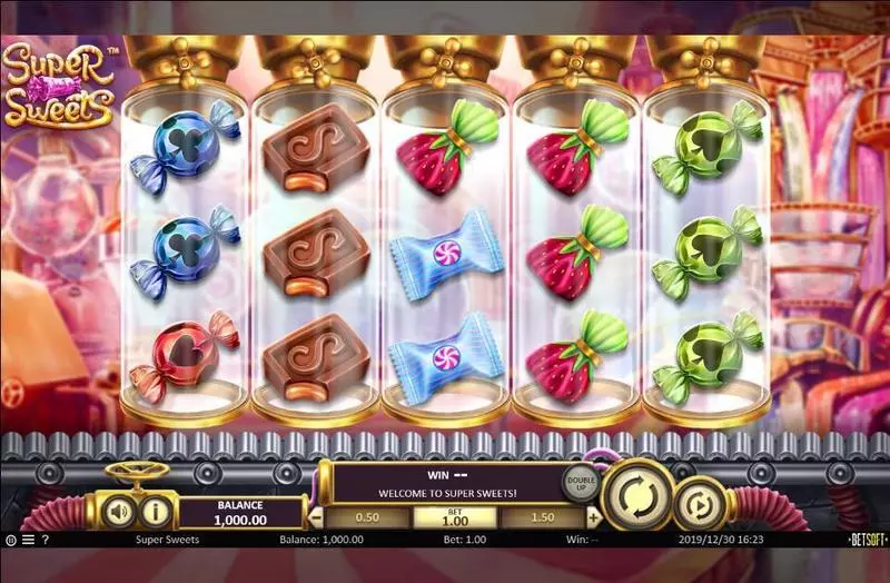 Super sweets Slots made by BetSoft - Main Screen Reels