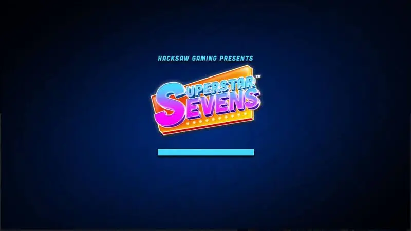 Superstar Sevens Slots made by Hacksaw Gaming - Introduction Screen
