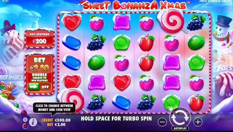 Sweet Bonanza Xmas Slots made by Pragmatic Play - Main Screen Reels