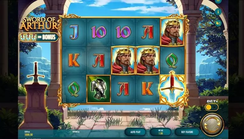 Sword of Arthur Slots made by Thunderkick - Main Screen Reels
