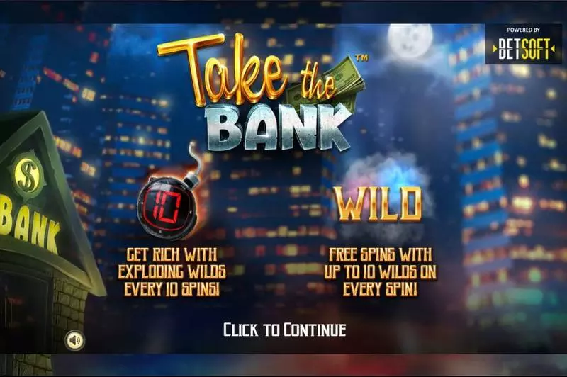 Take the Bank Slots made by BetSoft - Info and Rules