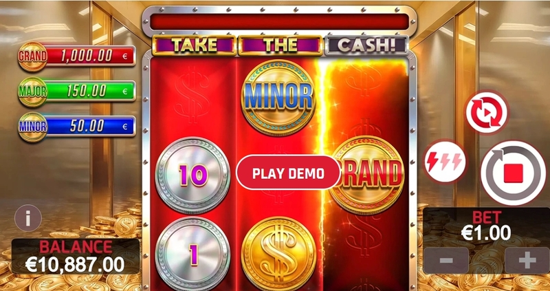 Take the Cash Slots made by Red Rake Gaming - Main Screen Reels