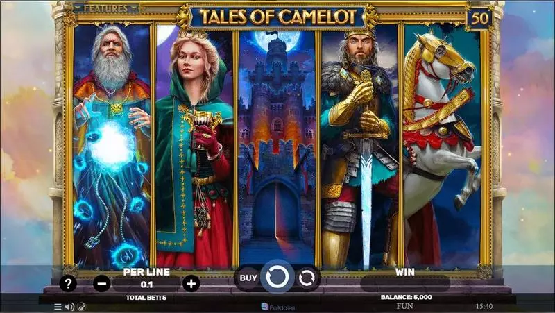 Tales of Camelot Slots made by Spinomenal - Main Screen Reels