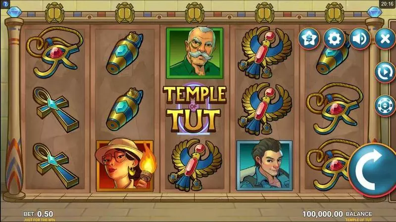 Temple Tut Slots made by Microgaming - Main Screen Reels